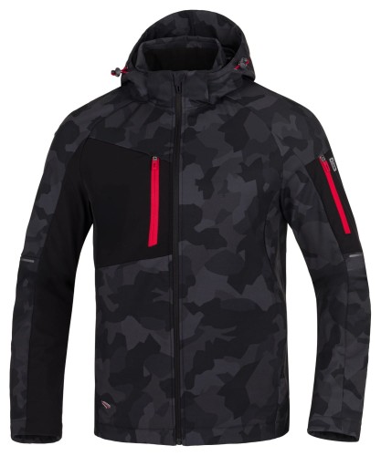 Kurtka softshell ARDON®CREATRON®CAMO Czarna moro