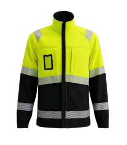 Kurtka robocza BoSafety JK-COMBO-C2– komfort bawełny i elastyczność technologii stretch HI-VIS ostrzegawcza zółta