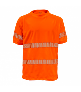 Koszulka ostrzegawcza BoSafety VIVID Hi-vis -C2 wysoka widoczność pomarańczowa