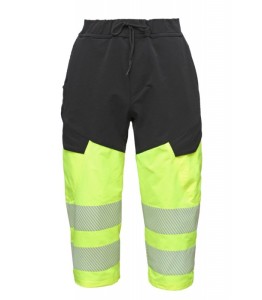 Spodnie robocze bryczesy 3/4 BoSafety COMFORT Hi-vis Klasa 1  4-kierunkowo rozciągliwe  elementy odblaskowe  
