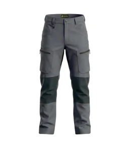 Spodnie robocze elastyczne wygodne 4-way stretch Sorona CARGO PRO Bosafety szare