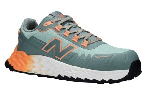 Damskie buty robocze New Balance Cremorne Womens S3L HRO FO SC SR ESD, zielono-pomarańczowe