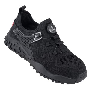 Buty robocze półbuty lekkie Urgent 244 S1 z podnoskiem zapięcie boa czarne