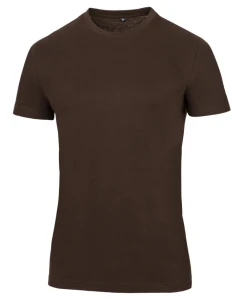 Bluzka koszulka bawełniana t-shirt Ardon brązowa