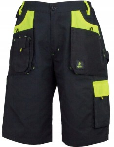 Krótkie spodnie robocze Urgent wytrzymałe czarne