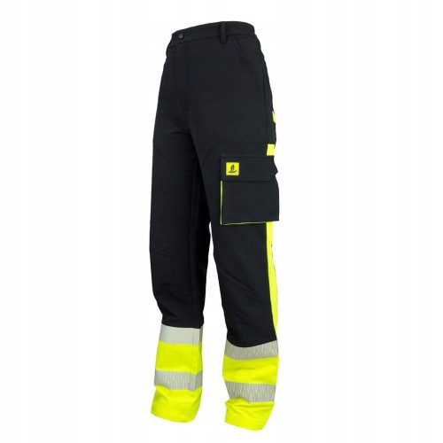 SPODNIE ROBOCZE URGENT SOFTSHELL ODBLASKOWE OSTRZEGAWCZE HV URG 732