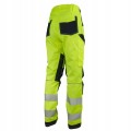 SPODNIE ROBOCZE OSTRZEGAWCZE URGENT HV ŻÓŁTE ODBLASKOWE URG-713