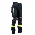 SPODNIE ROBOCZE DO PASA URGENT 717 ŻÓŁTE WSTAWKI 315 g/m2