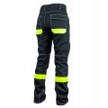 SPODNIE ROBOCZE DO PASA URGENT 717 ŻÓŁTE WSTAWKI 315 g/m2