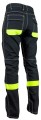 SPODNIE ROBOCZE DO PASA URGENT 717 ŻÓŁTE WSTAWKI 315 g/m2