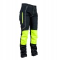 SPODNIE ROBOCZE DO PASA URGENT 716 ŻÓŁTE WSTAWKI