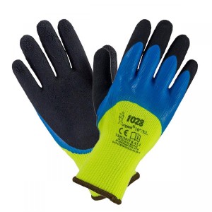 Rękawice Urgent impregnowane pokryte gumą ocieplane zima 12 par