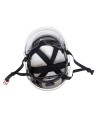 KASK ROBOCZY OCHRONNY HEŁM  Z OKULARAMI BIAŁY