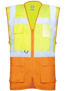 Kamizelka ostrzegawcza odblaskowa HV Ardon® Signal żółto/pomarańczowa