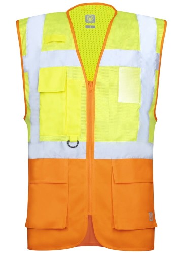 KAMIZELKA OSTRZEGAWCZA ODBLASKOWA HV  ARDON®SIGNAL  ŻÓŁTO/POMARAŃCZOWA