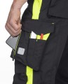 SPODNIE ROBOCZE ARDON®NEON CZARNO ŻÓŁTE SKRÓCONE