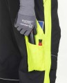 SPODNIE ROBOCZE ARDON®NEON CZARNO ŻÓŁTE SKRÓCONE