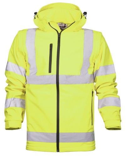 KURTKA SOFTSHELLOWA ARDON®REF501 HiViz ŻÓŁTA OSTRZEGAWCZA