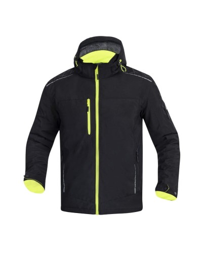 KURTKA SOFTSHELL ZIMOWA  ARDON®VISION WINTER CZARNO ŻÓŁTA