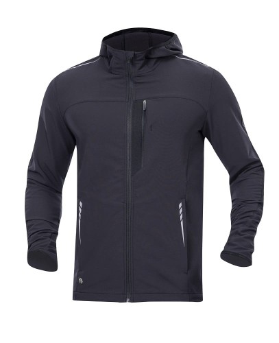 KURTKA SOFTSHELL ARDON®Breeffidry STRETCH CIEMNOSZARA