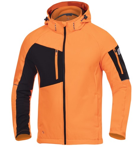 KURTKA SOFTSHELL ARDON®CITYCONIC® hi-vis POMARAŃCZOWA OSTRZEGAWCZA
