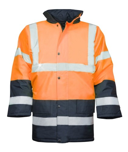 KURTKA ZIMOWA HiViz ARDON®REF602 POMARAŃCZOWA OSTRZEGAWCZA