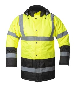 Kurtka zimowa HiViz ARDON®REF 603 żółto-czarna ostrzegawcza