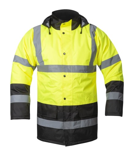 KKURTKA ZIMOWA HiViz ARDON®REF 603 ŻÓŁTO CZARNA OSTRZEGAWCZA