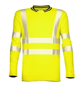 Bluzka z długim rękawem ostrzegawcza ARDON®Signal HiViz, żółta