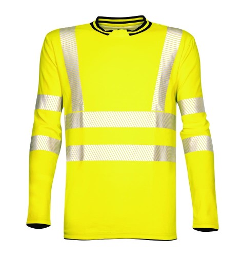 BLUZKA Z DŁUGIM RĘKAWEM OSTRZEGAWCZA ARDON®SIGNAL HiViz, ŻÓŁTA