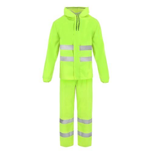 Lekki komplet przeciwdeszczowy ostrzegawczy Rainvis żółty