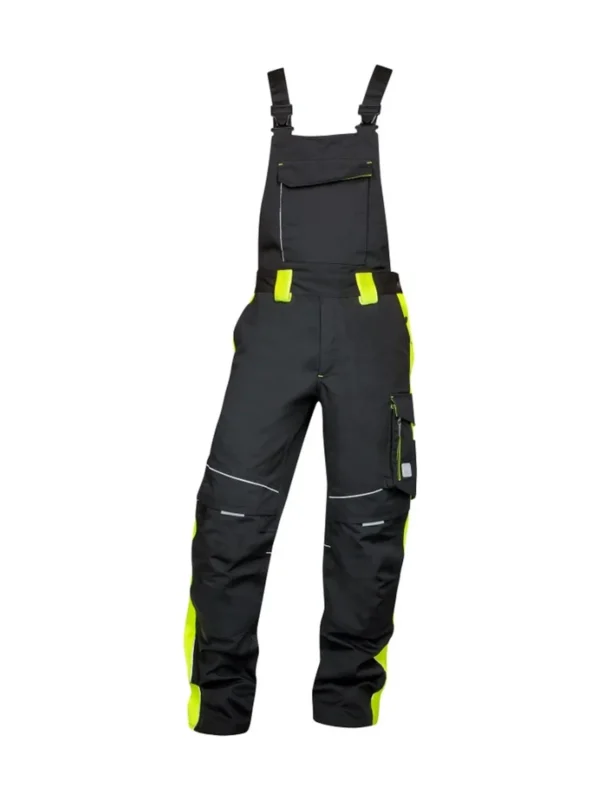 Spodnie ogrodniczki ARDON® NEON czarno-żółty