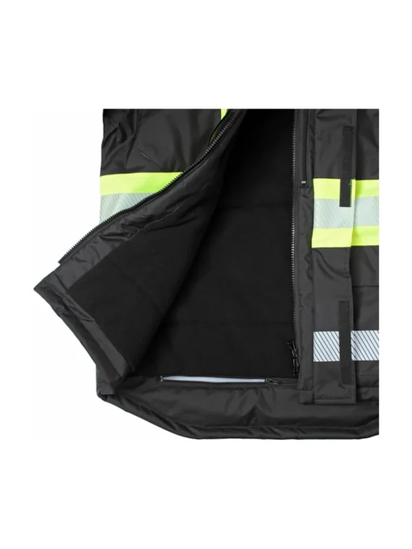Kurtka robocza ocieplana ostrzegawcza Galaxy Hi-Vis czarno/żółta BoSafety