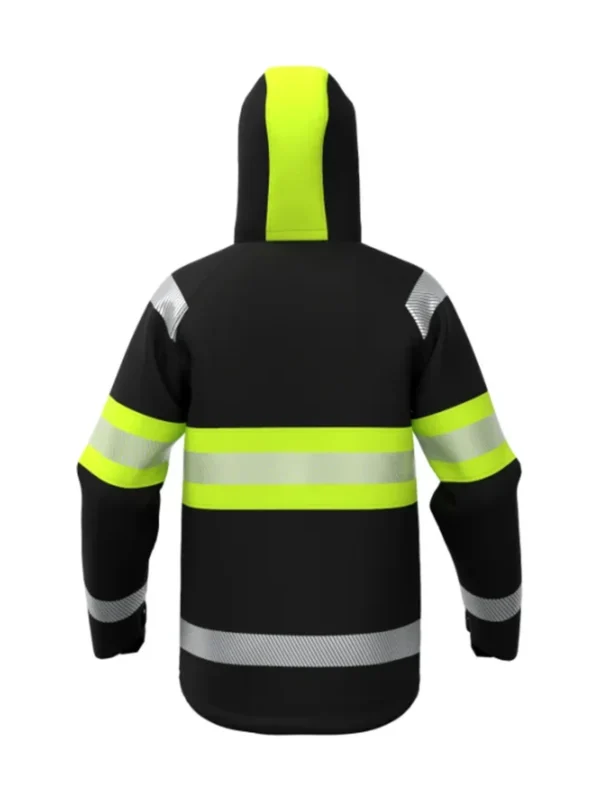 Kurtka robocza ocieplana ostrzegawcza Atlanta Hi-Vis czarno/żółta BoSafety