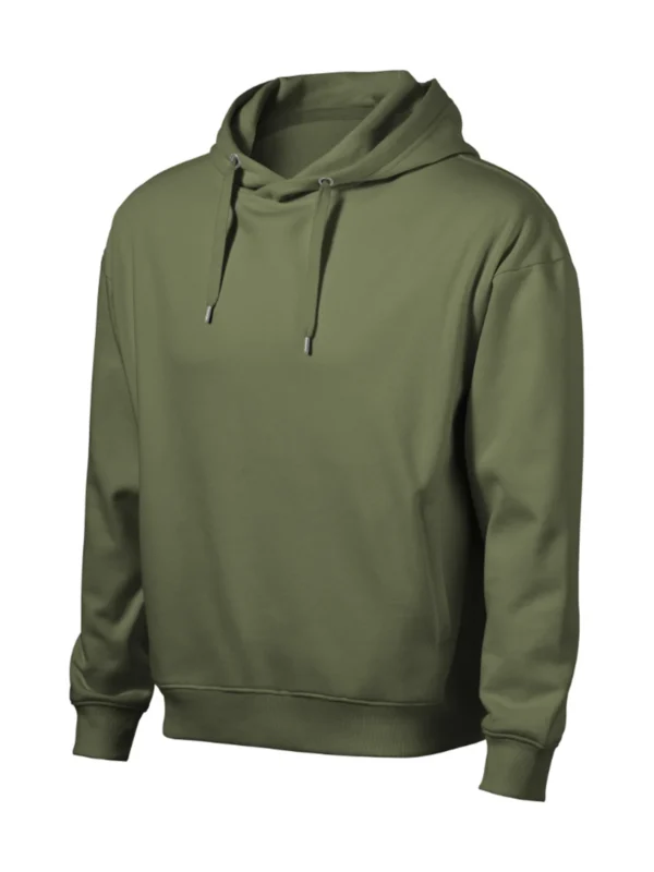 Bluza męska z kapturem Malfini Moon khaki