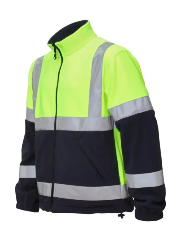 Polar roboczy ostrzegawczy żółty/granatowy Fleece Hi-Vis BoSafety