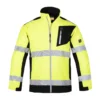Kurtka robocza softshell ostrzegawcza Vector żółta Procera