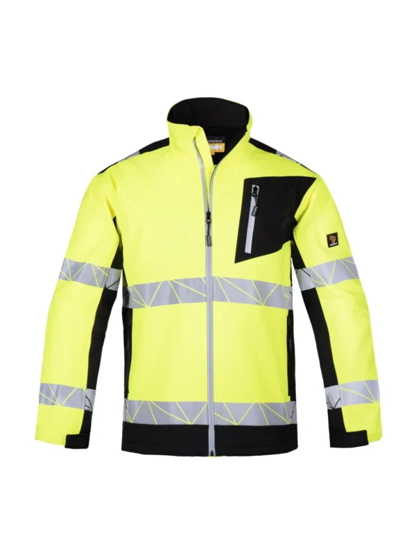 Kurtka robocza softshell ostrzegawcza Vector żółta Procera