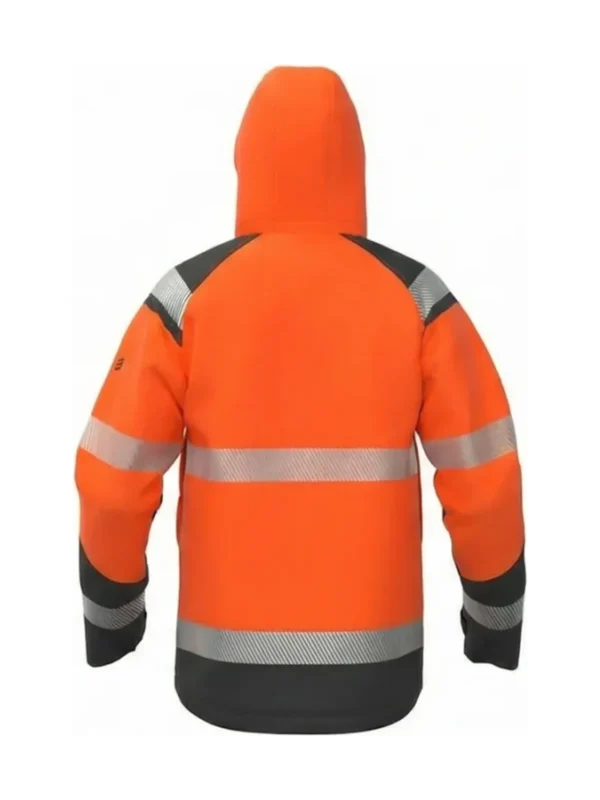 Kurtka robocza ocieplana softshell ostrzegawcza Atlanta Hi-Vis pomarańczowa BoSafety