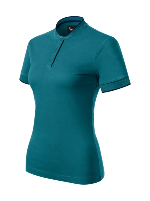 Damska koszulka polo bawełniana Diamond Malfini petrol blue