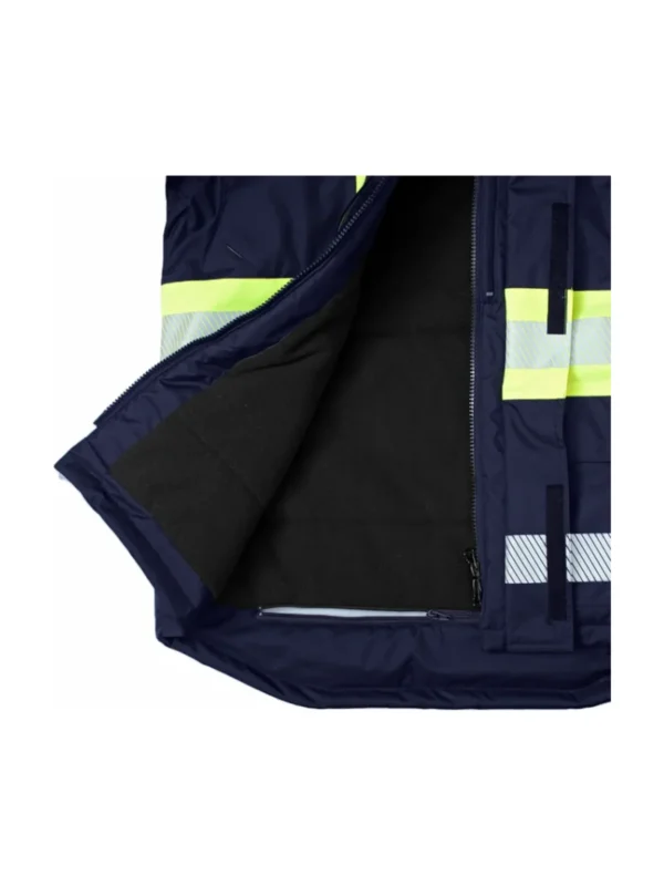 Kurtka robocza ocieplana ostrzegawcza Galaxy Hi-Vis granatowo/żółta BoSafety