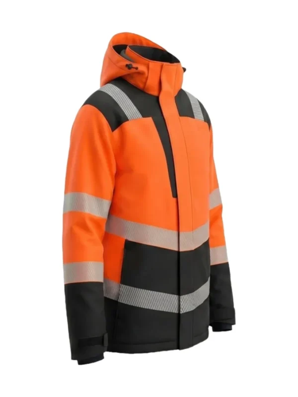 Kurtka robocza zimowa ostrzegawcza Lima Hi-Vis pomarańczowa BoSafety