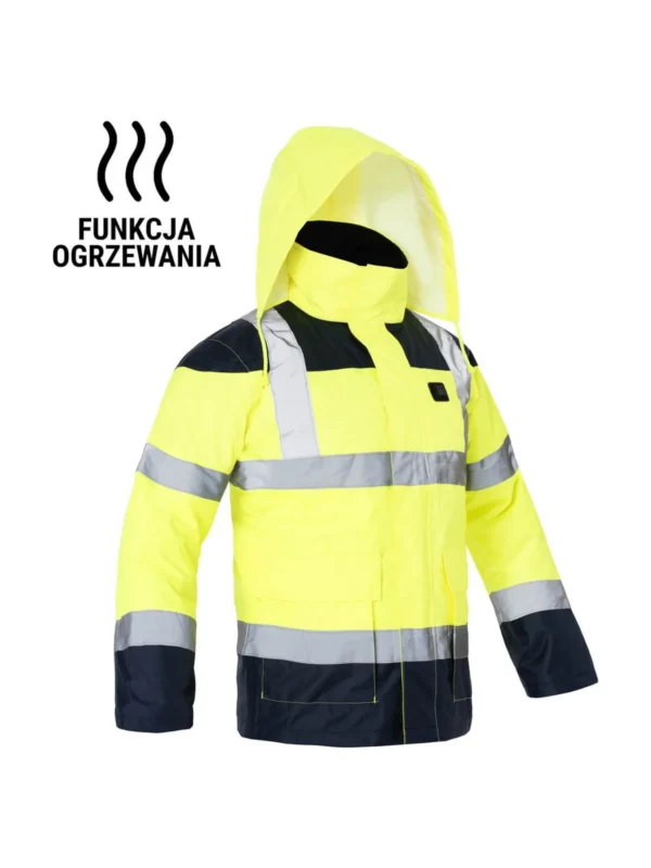 Kurtka robocza ocieplana z funkcją grzania Fulton żółta Procera