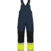 Ogrodniczki robocze elastyczne ostrzegawcze Combo Hi-Vis granatowo/żółte BoSafety