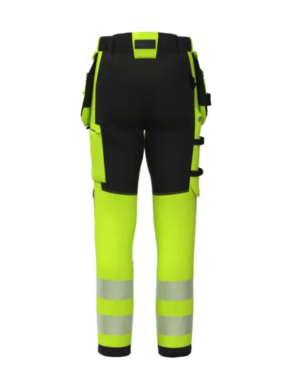 Spodnie robocze ostrzegawcze elastyczne Tension Pro Hi-Vis żółte BoSafety