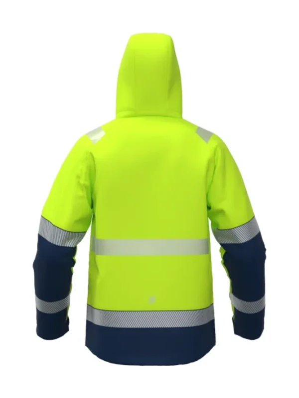 Kurtka robocza zimowa ostrzegawcza żółto/granatowa Valencia Hi-Vis BoSafety