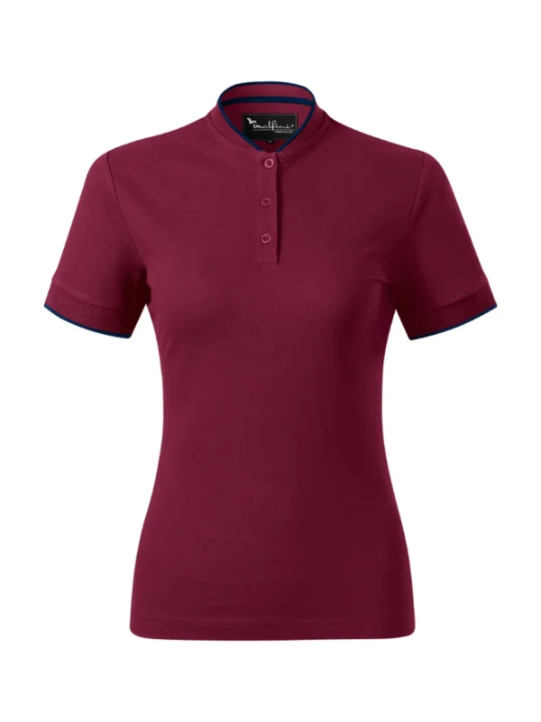 Damska koszulka polo bawełniana Diamond Malfini garnet