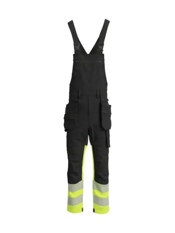 Ogrodniczki robocze elastyczne Combo Plus czarno/żółte BoSafety