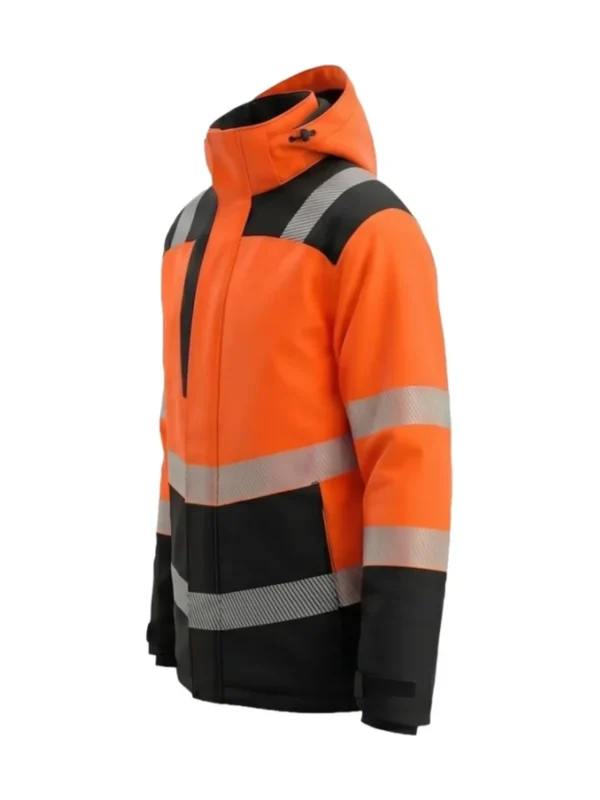 Kurtka robocza zimowa ostrzegawcza Lima Hi-Vis pomarańczowa BoSafety