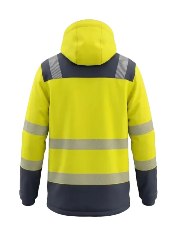 Kurtka robocza zimowa ostrzegawcza Lima Hi-Vis żółto/szara BoSafety